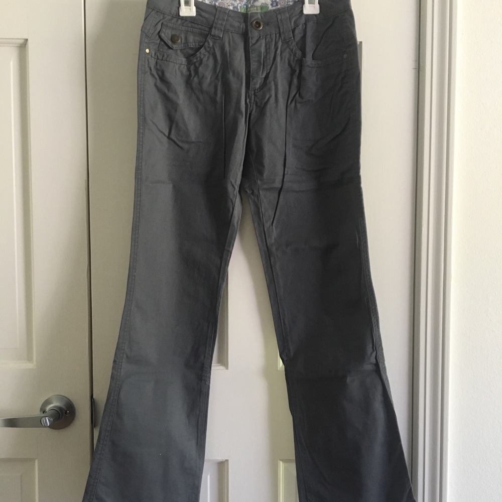 GRAY BOOTCUT PANTS